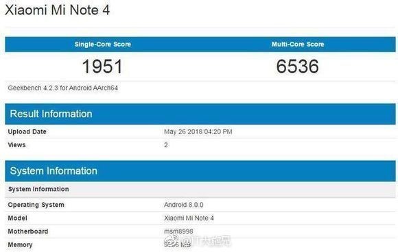 Подтвержден анонс Xiaomi Mi Band 3 и смартфон Xiaomi Mi Note 4 замечен в Geekbench