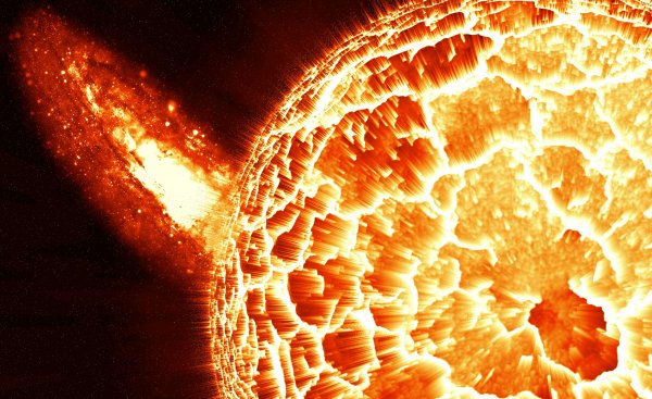 Ученые: Солнечные взрывы провоцируют исходящие с небес послания пришельцев