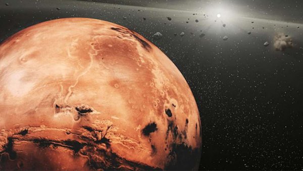 Ученые NASA: Пыльная буря на Марсе достигла гигантских размеров
