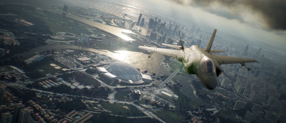 На новых скриншотах Ace Combat 7: Skies Unknown показана молния, обледенение корпуса и карта игрового мира