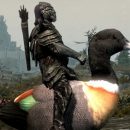 В Skyrim добавили ездовых петухов, уток и фламинго