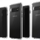 Три модели смартфона Samsung Galaxy S10 изобразили на одной картинке